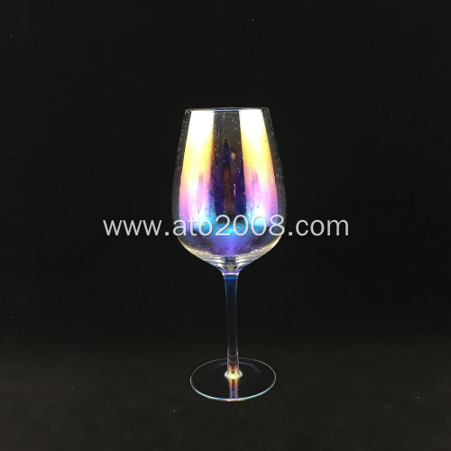 Bubble stem wine glasses